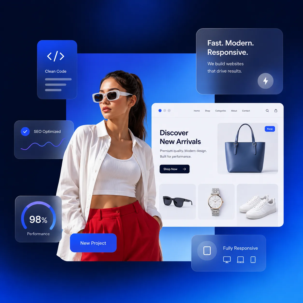 Web Design Visual Mockup