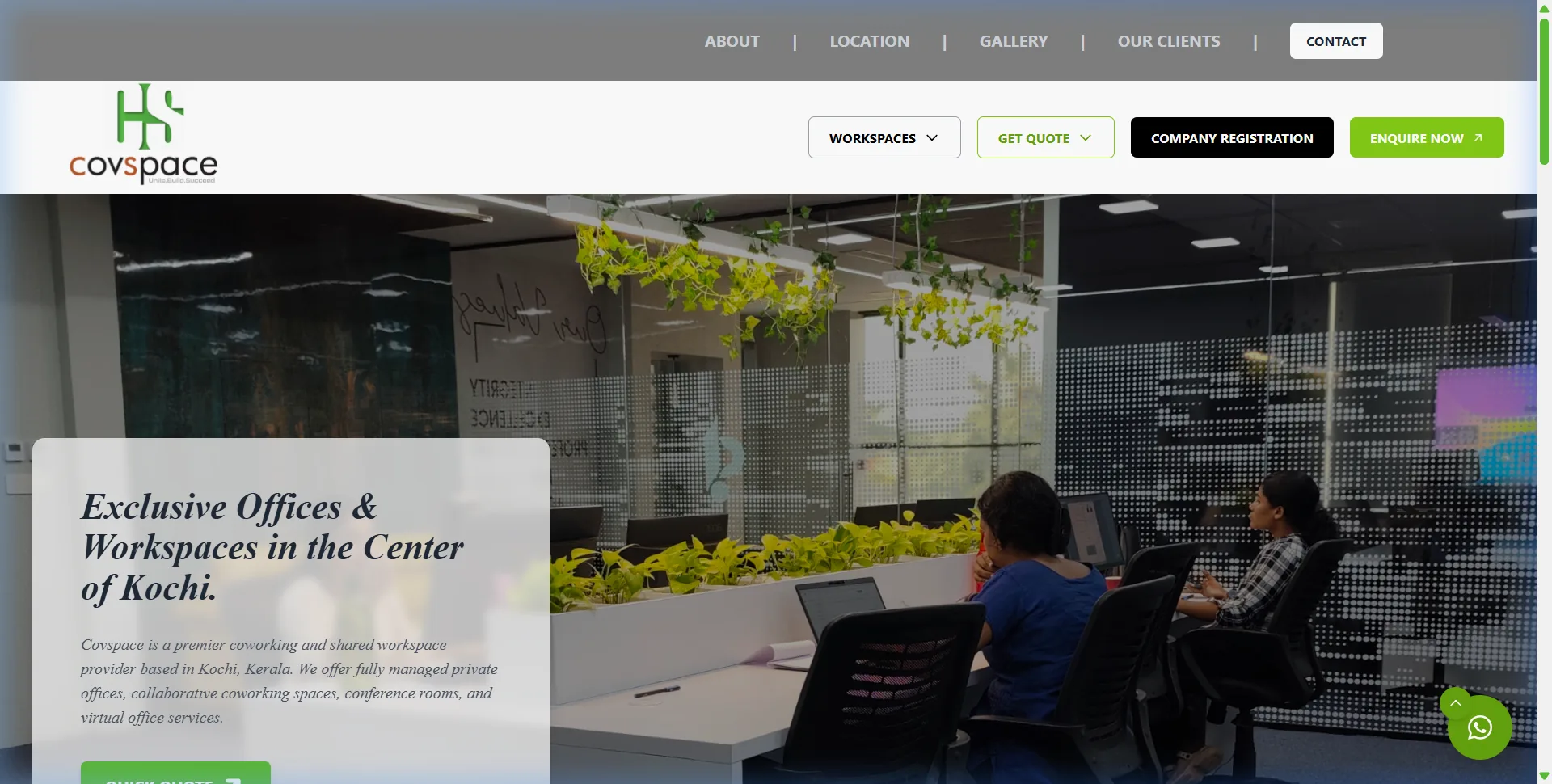 Covspace project preview